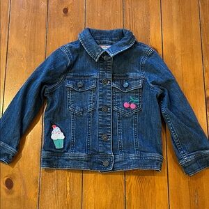 Hanna Andersson Embroidered Denim Jacket Size 110 / US 5 EUC